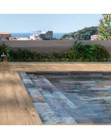 Carrelage piscine Bali bleu 30x60