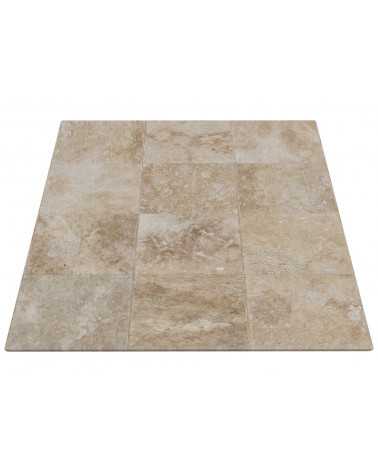 Travertin 1er choix rustic mix intérieur et extérieur 40x60x1,2cm (ep.12mm)