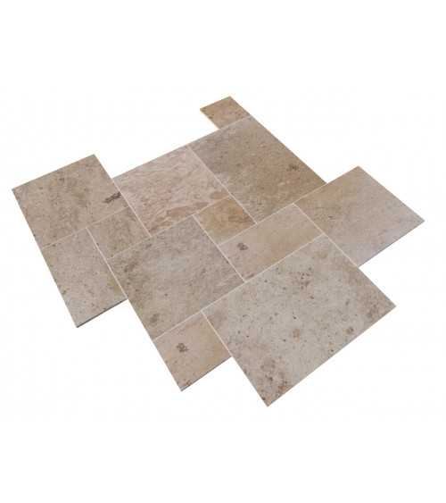 Travertin 1er choix premium mix sol / mur 40x60x1,2cm