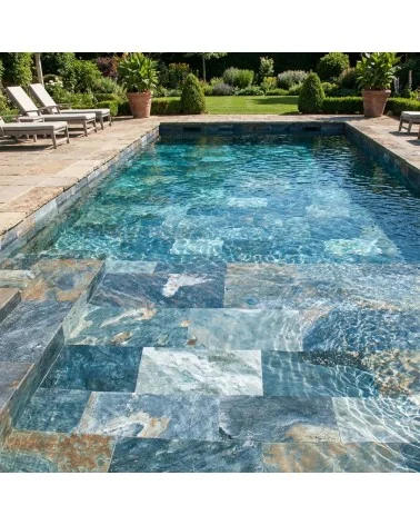 Carrelage piscine Bali bleu 30x60