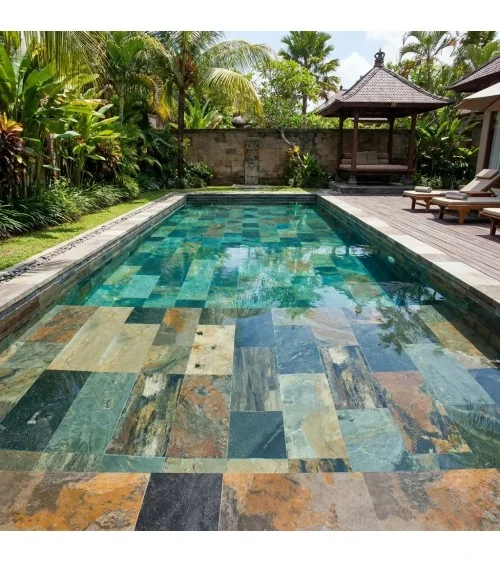 Carrelage Piscine Bali Natural 30x60: Élégance Extérieure